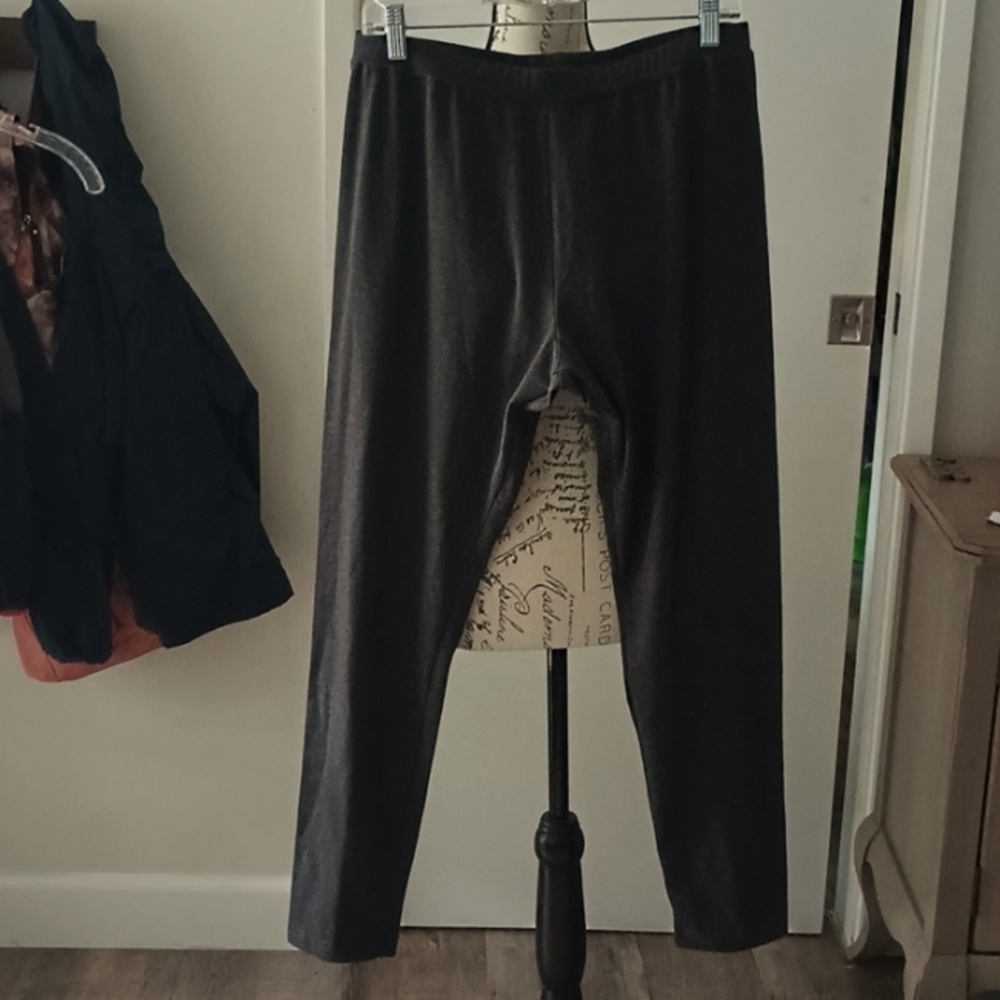 Style&Co Woman Dark Gray Tapered Leg Leggings